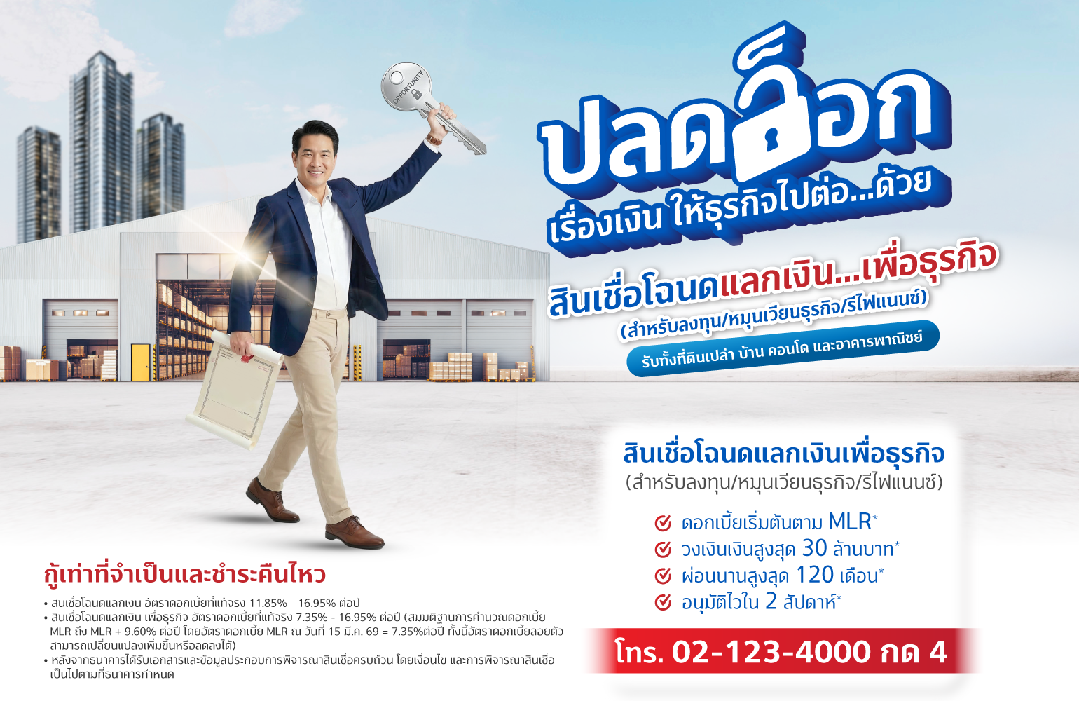 สินเชื่อแลกเงินเพื่อธุรกิจ